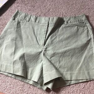 Ann Taylor High Waist Green Shorts